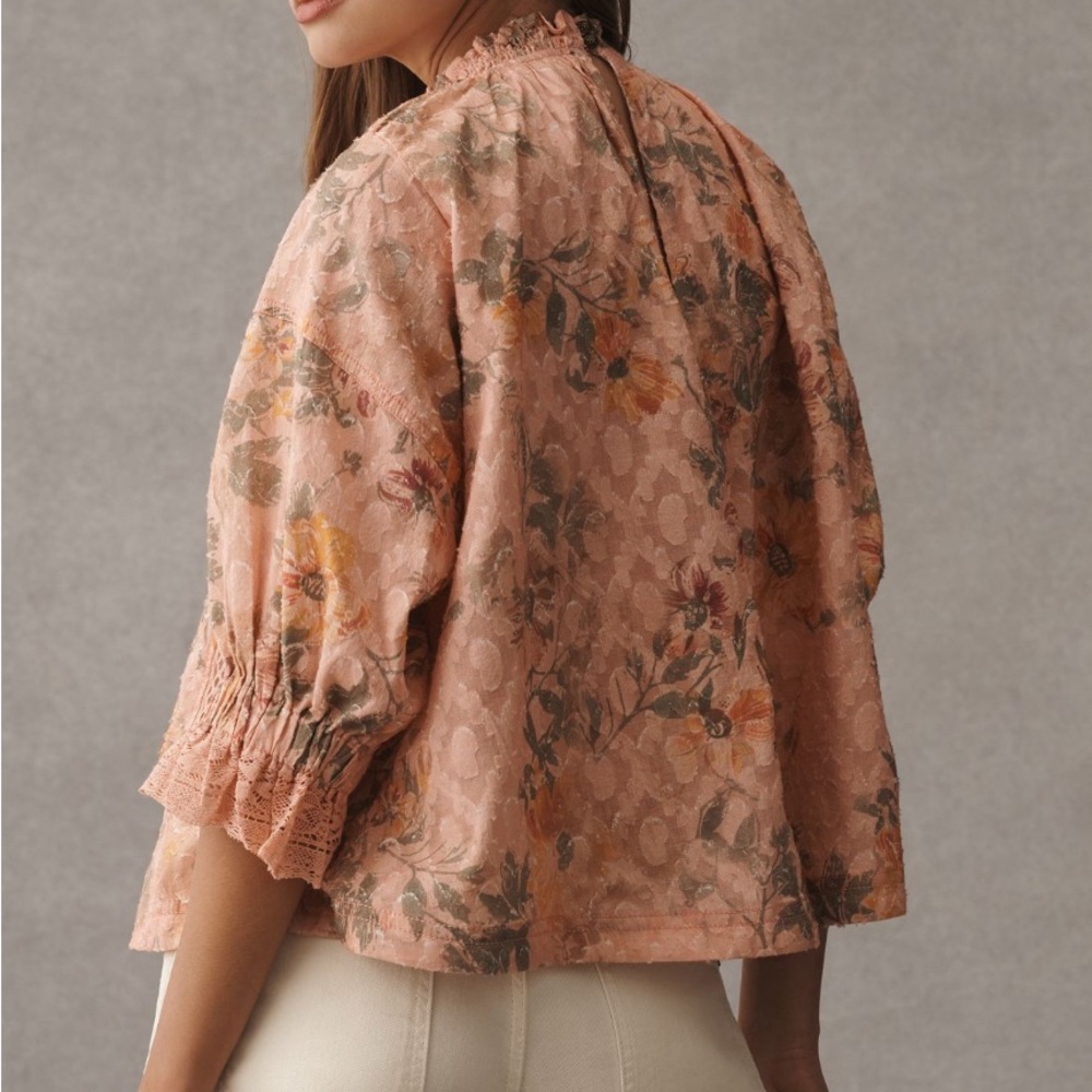 Floral Peach Blouse
